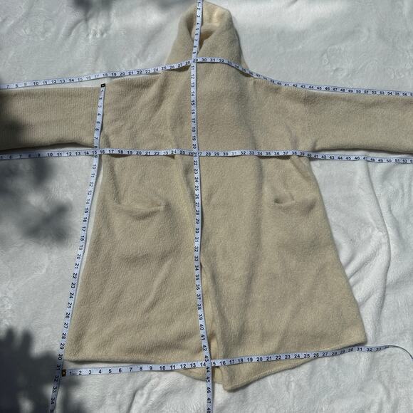 Lauren Manoogian Capote Alpaca Wool Coat Coatigan Hooded Sweater Jacket Cardigan - Picture 8 of 16